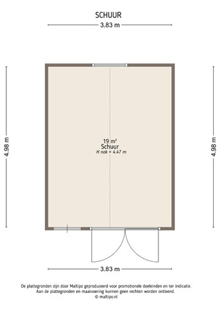 Floorplan - Middelkoop 58, 4245 TV Leerbroek